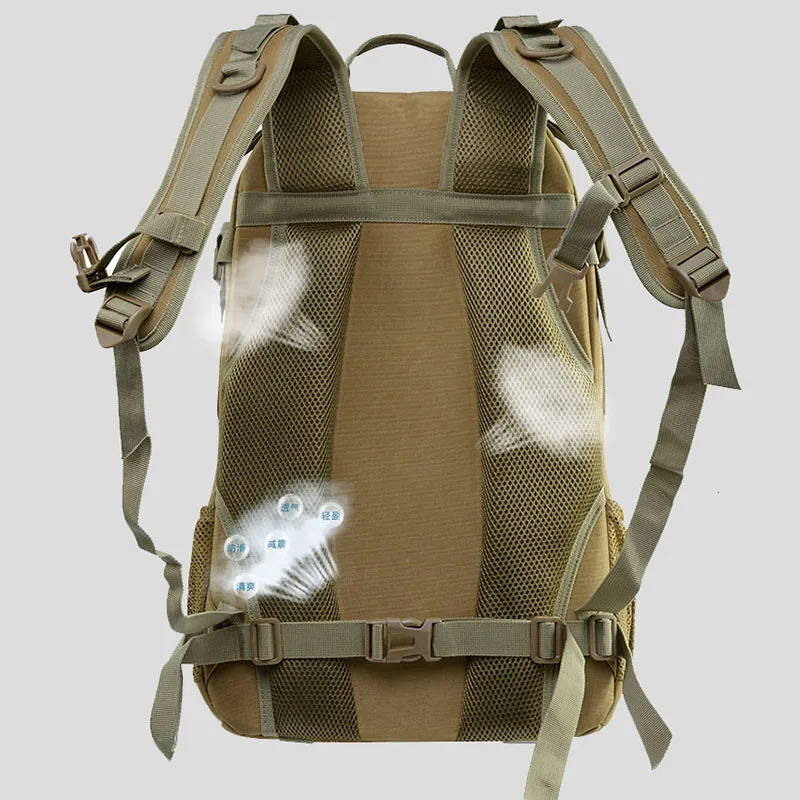 Ship from US Outdoor Camouflage Backpacks Mens Oxford Large Capacity Sports Cloth Waterproof Bag Tactical Backpack 250227FBB
