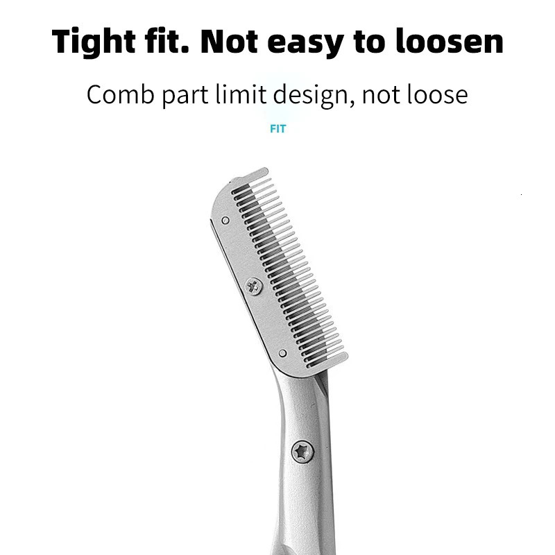 Eyebrow Razor Safe Eyebrow Razor For Women With Eyebrow Comb For Men Beginner Eyebrow Razor Stainless Steel 250224