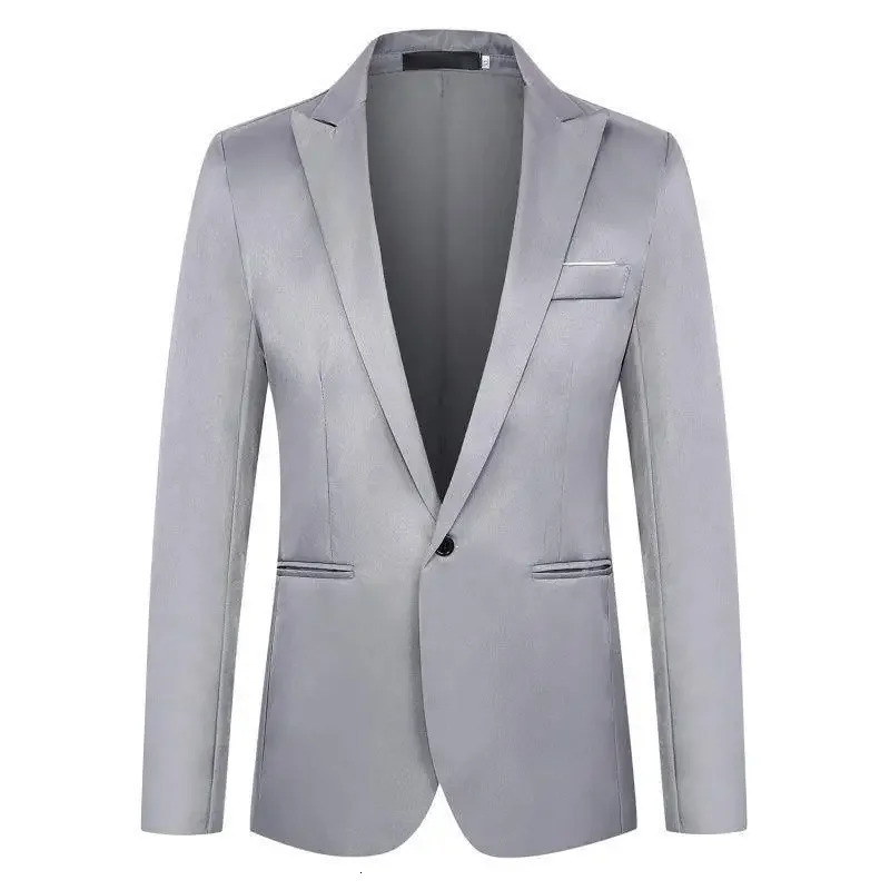 Spring Mens Jacket Casual Korean Fashion Single breasted Western Mens Wear 250224