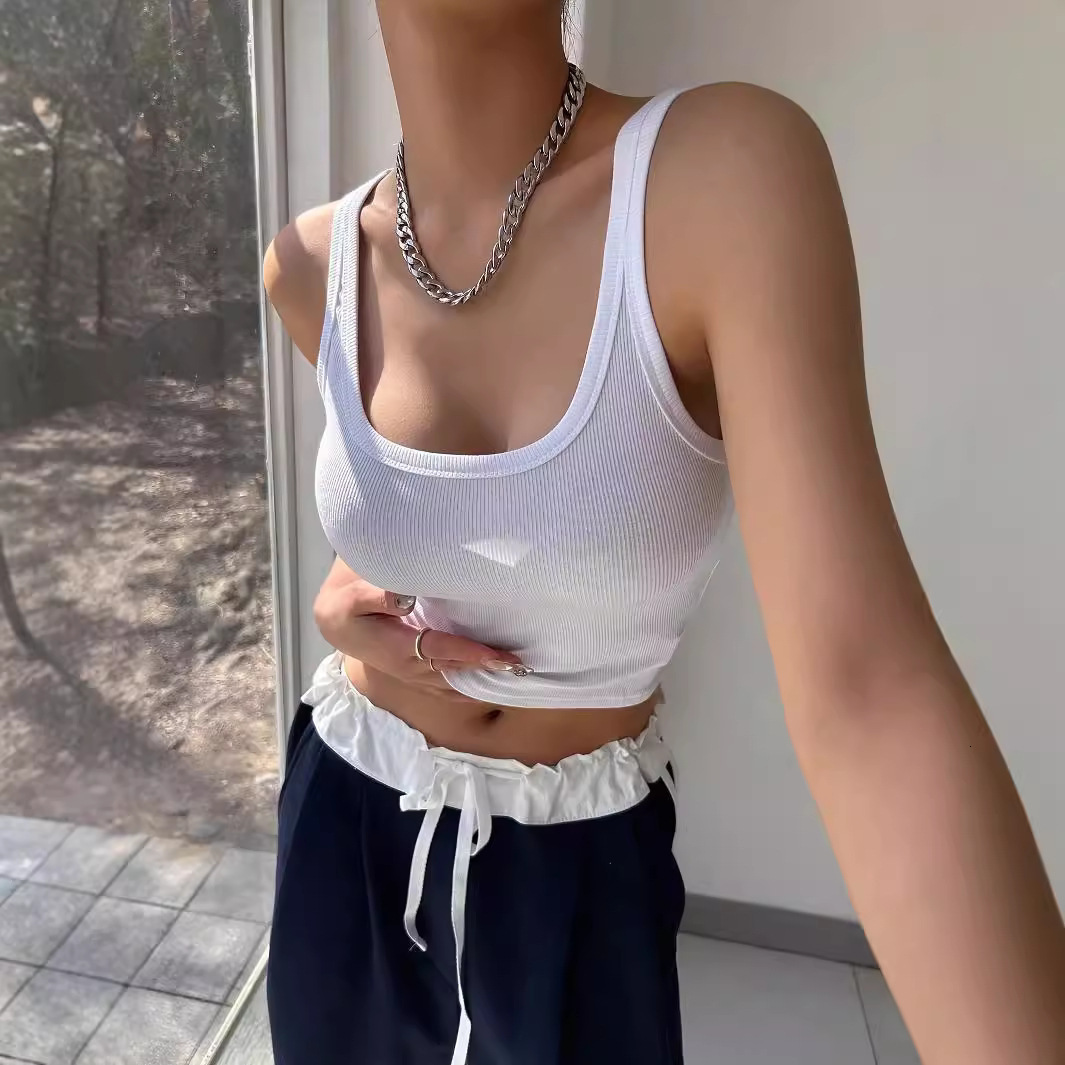 Designer's New Vest, Vest, Women's Sleeveless Top, Summer Outfit, Ins Fashion, Spicy Girl, Short Style, Pure Desire, Basic Shirt, T-shirt