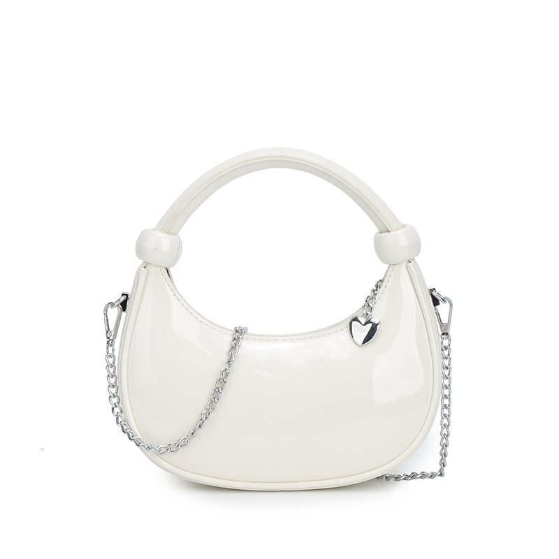 designer Spring New Single Shoulder Underarm Women's Korean Edition, Niche Crescent Bag, Trendy Half Moon Saddle