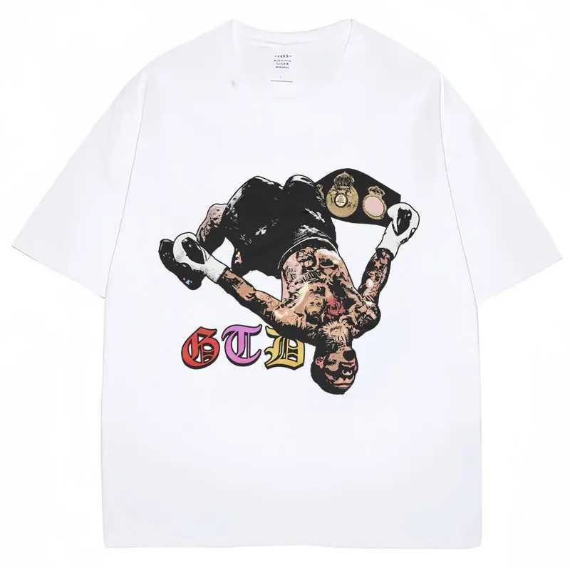 Tank Gervonta Davis Graphic T-shirt Vintage Mens Oversized T Shirts Sport Boxing Cotton Summer Tshirt Strtwear Male X250227