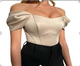 fishbone waist cinched strapless vest, European and American color Ding one shoulder top, women's summer 2025 new casual versatile fashion clothi