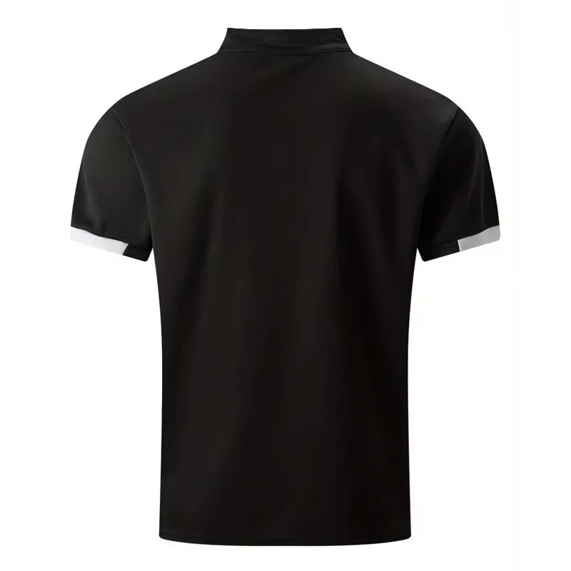 Mens Golf Shirt Golf Polo Work Casual Lapel Short Sleeve Basic Modern Color Block Patchwork Spring Summer Regular Fit 250226