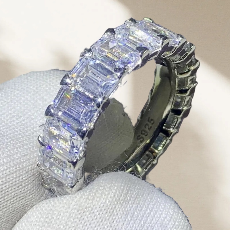 Plated gold for women sparkg cz moissanite ring woman engagement high grade sier mens rings daily outfit ornaments om0159