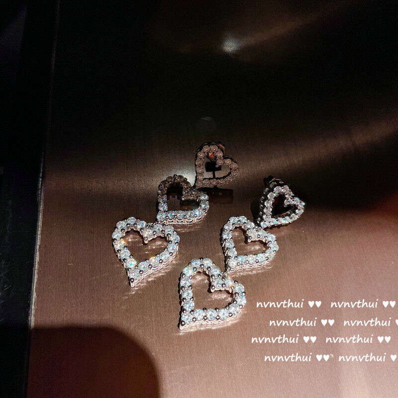 Designer Sparkling Peach Pink Flower Necklace Gold Plated Multi faceted Zircon Fallen Leaves Tassel Full Diamond Jewelry Neck Chain