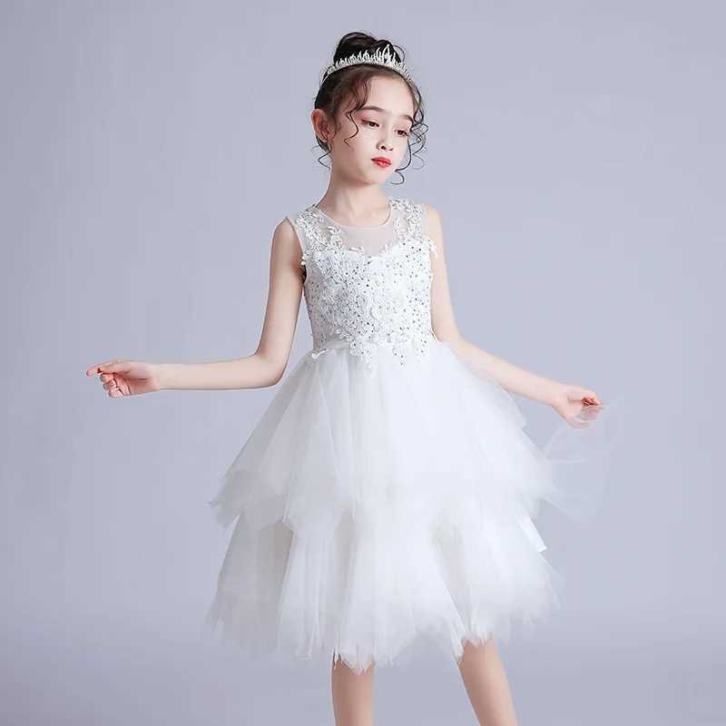 Girl's Dresses Pink White Christmas Dresses for Kids Girls Bow Princess New Years Clothes Tutu Infant Xmas Birthday Party Formal Gala Costume Y25