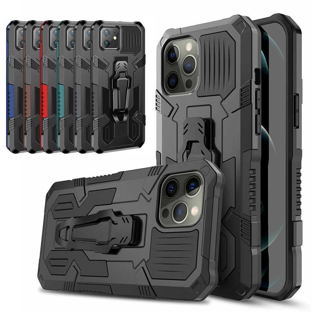 Belt Clip Heavy Duty Phone Case For iPhone 16 15 14 Plus 13 12 Pro Max Kickstand Shockproof Rubber Stand Back Hard Phone Cover Z250227