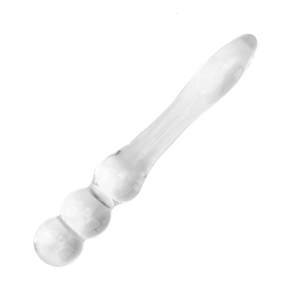 19cm Glass Anal Beads Butt Plug For Women Vaginal Men Prostate Massager Dildo Female Masturbator Sex Toys Adults Erotic Products 250227