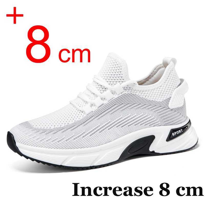 Summer Sneakers 8CM NEW top Elevator Hidden Height Increasing For Men 6CM Casual Sport Heightening Shoes Tenis Mascino Z250224