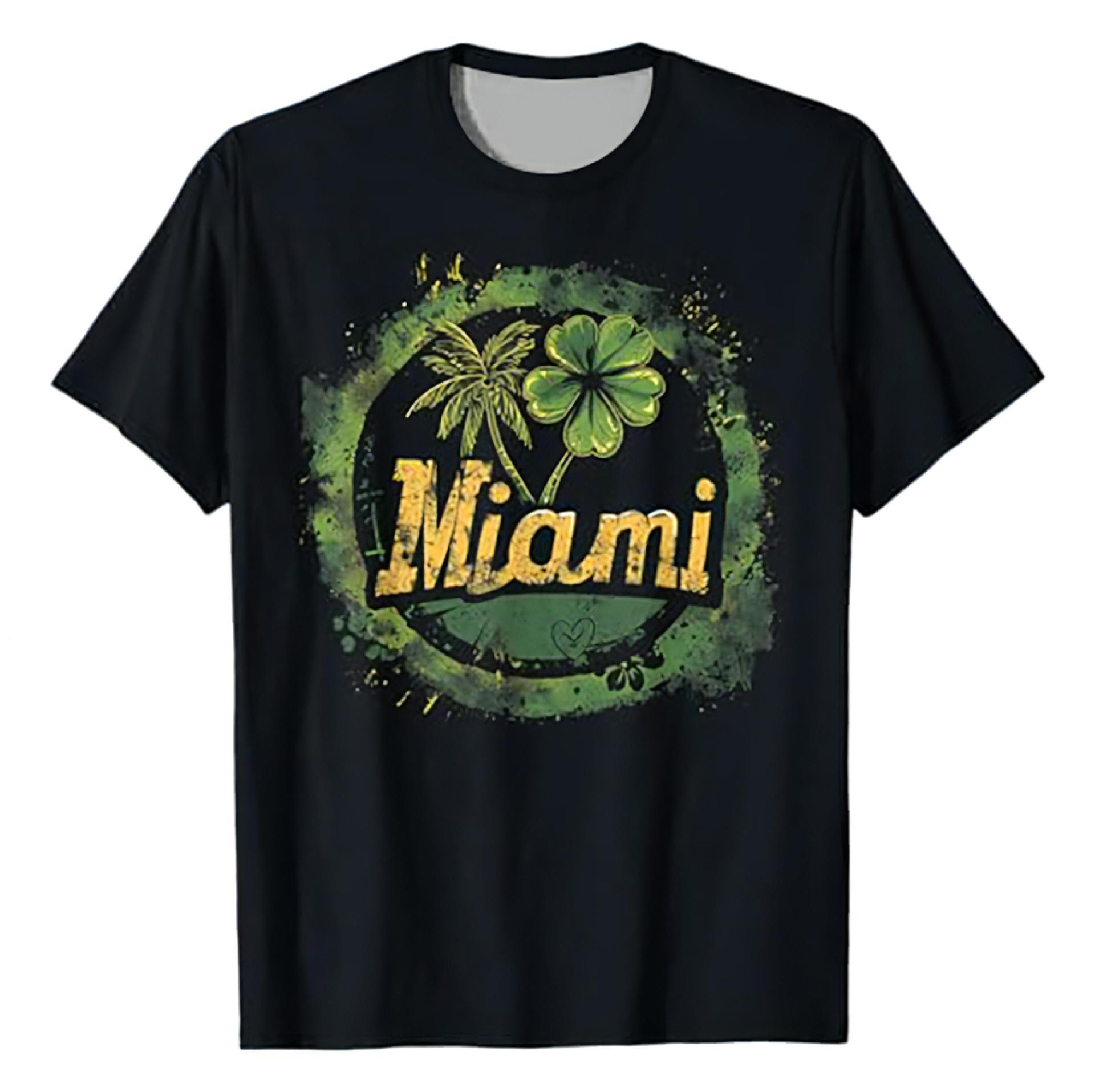 Designer 2025 New Fashionable And Versatile Men's Summer Short Sleeved Printed T-shirt D