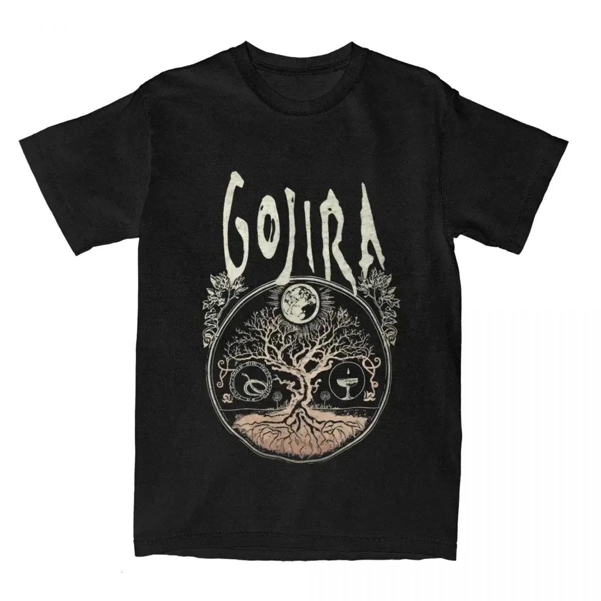 Rock Metal Band Gojiras Men Womens T Shirts Merch Vintage Tees T-Shirt Cotton Summer Clothing T-Shirt Cotton Summer Clothing 250227