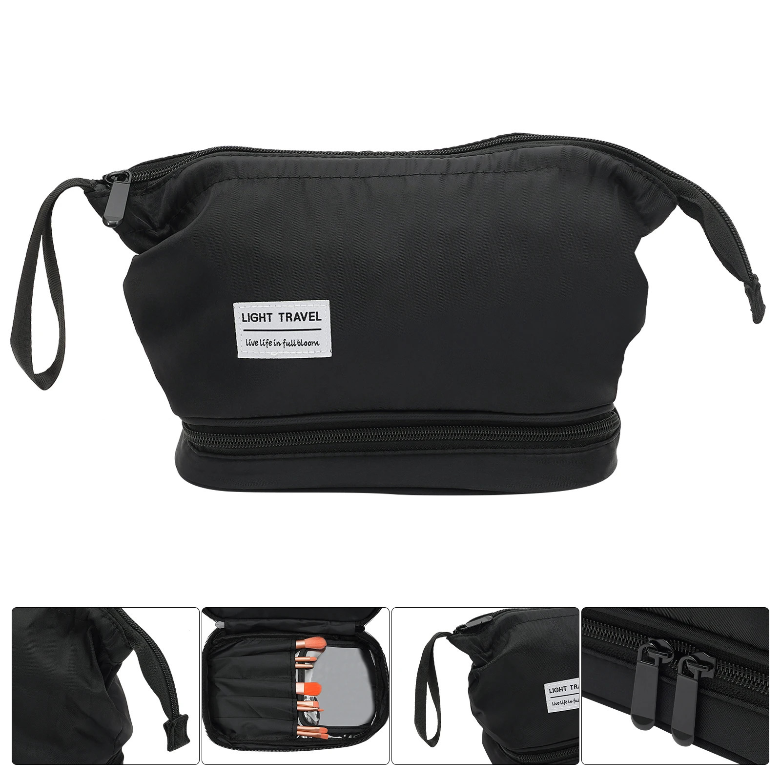 Ship from US Waterproof Makeup Storage Bag Large Capacity DustProof Easy to Carry Organized Compartments for Cosmetics 250227FBB