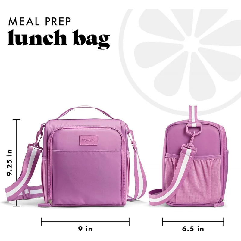 Ship from US BREE FitPak Meal Prep Lunch Box With Containers and Shaker Bottle For Men Women 6pc Wood Bag Kit 250227FBB