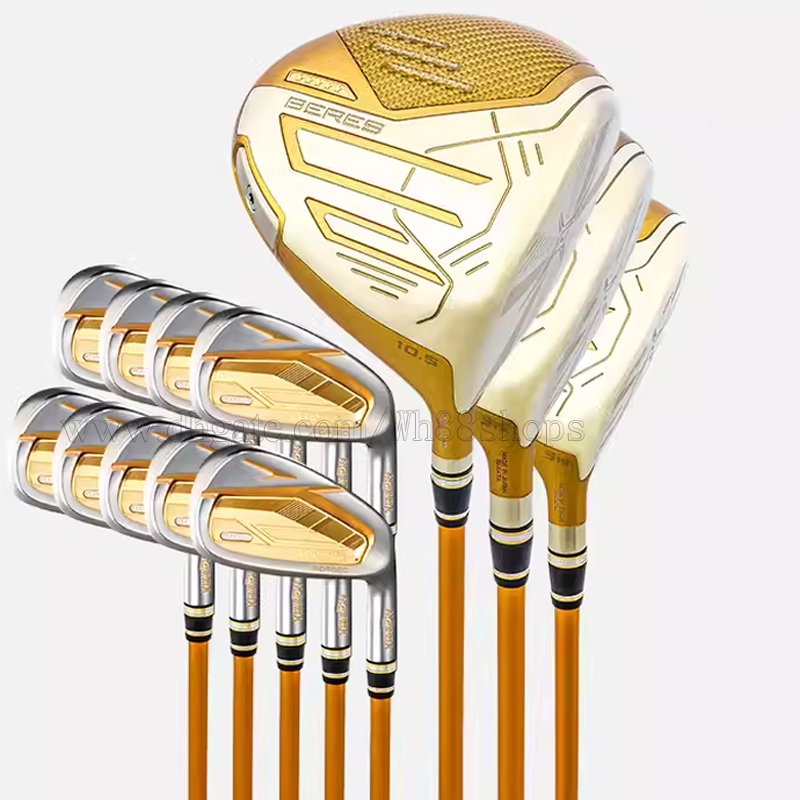 2025 Golf Clubs Five Star HONMA S-09 Complete Set of Clubs Right Handed BERES Golf Driver Wood Irons Putter Clubs Set Graphite Shaft R or S Flex No Bag