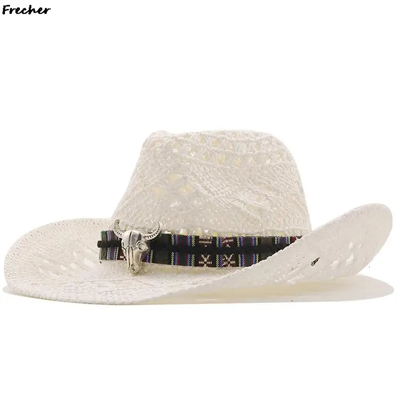 Farm Grassland Panama Cap Gentleman Jazz Hats Retro Western Knight Hat Men Beach Headwear Riding Sombrero Cowboy Cowgirl Chapeau 250218