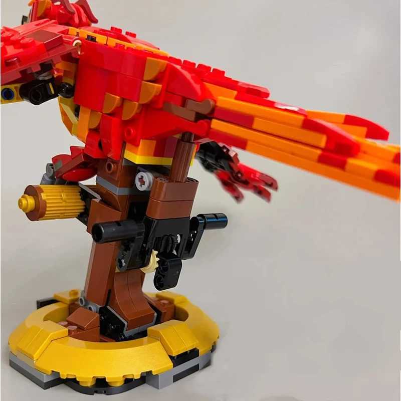 NEW 597pcs Magic Movie Cpatible 76394 Game Phoenix Model is Educational Children Toys for Adts Christmas Birthday Gifts Y250227