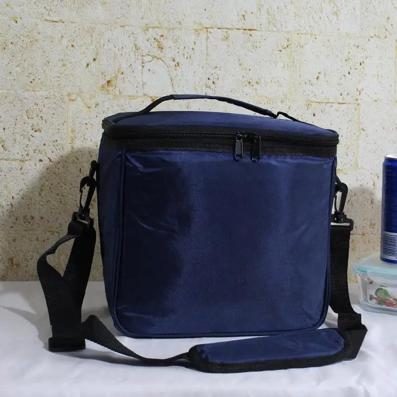 Ship from US 600D Oxford Cloth Camping Picnic Bag Cooler Insulated Portable Thermal Lunch Pouch With Shoulder Strap For w250227FBB