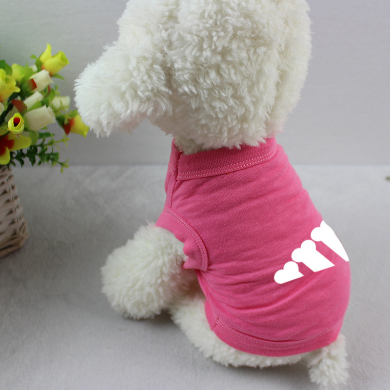 Dog Bone Print Cotton Dog Clothes: Soft, Lightweight, and Breathable Dog T-shirt Vest with Multiple Colors, Keeping Your Dog Cool and comfortable in s