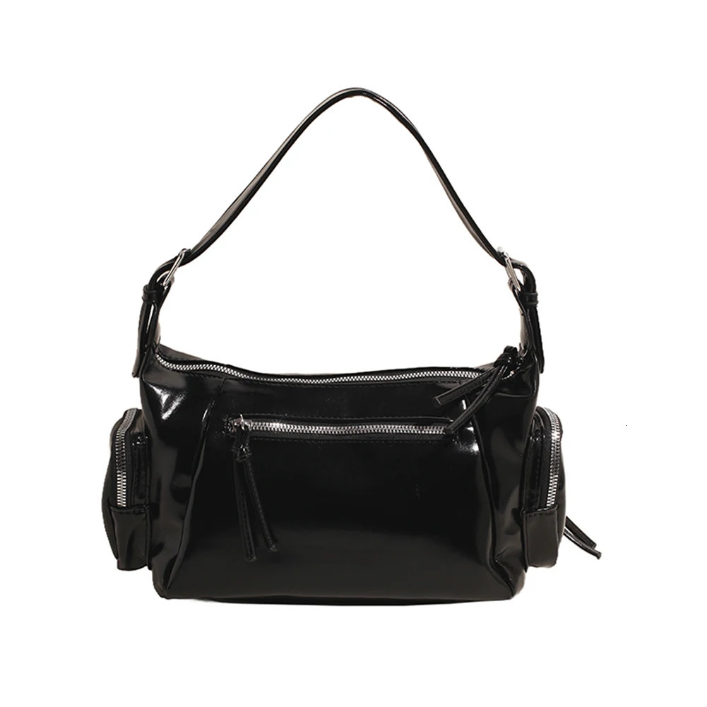 Ship from US Shoulder bag soft PU leather handbag multi pocket bottom womens work shopping travel homeless 250227FBB