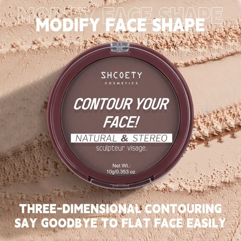 5 Colors Contour Pressed Powder Matte Shaping Shadow Lasting Waterproof Oilcontrol Loose Bronzers Makeup 250219