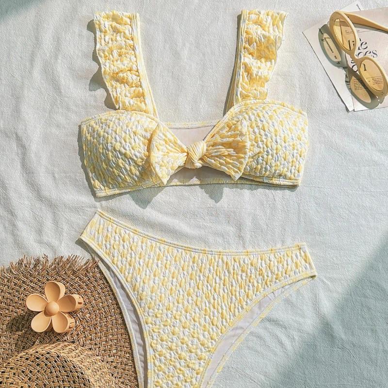 Womens Swimwear Summer Sexy Ruffles Bikinis Sets For Women Push Up Swimsuits 2025 Beachwear Swim Suit Female Backless Bathing