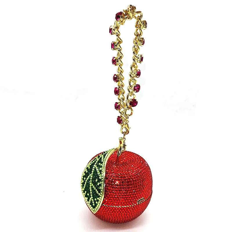 Ladies uries Bridal wedding purses women evening party fruit crystal clutches