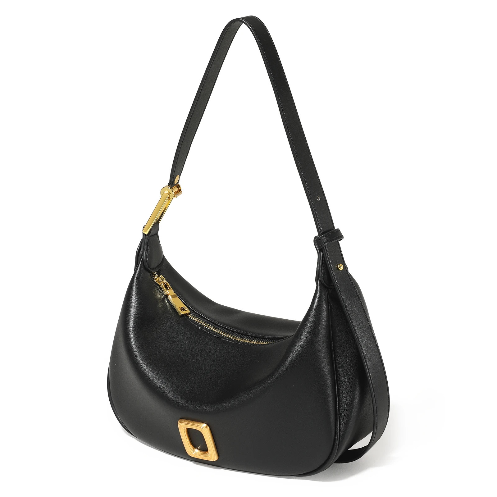 Ship from US ITAMOOD Genuine Leather Hobo Bag for Women Crescent Shaped Shoulder Elegant Top Handle Handbag Purse Valentines Day Gift 250227FBB