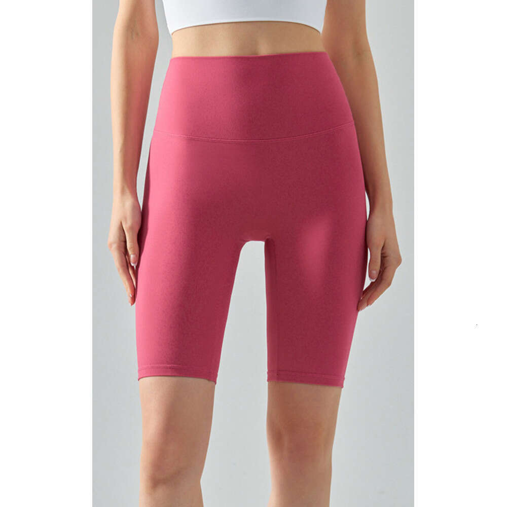 Cool without size, women's tight yoga pants, nude sports fiess high waist hip lifting cycg shorts, 2025 new style, chic and elegant clothing