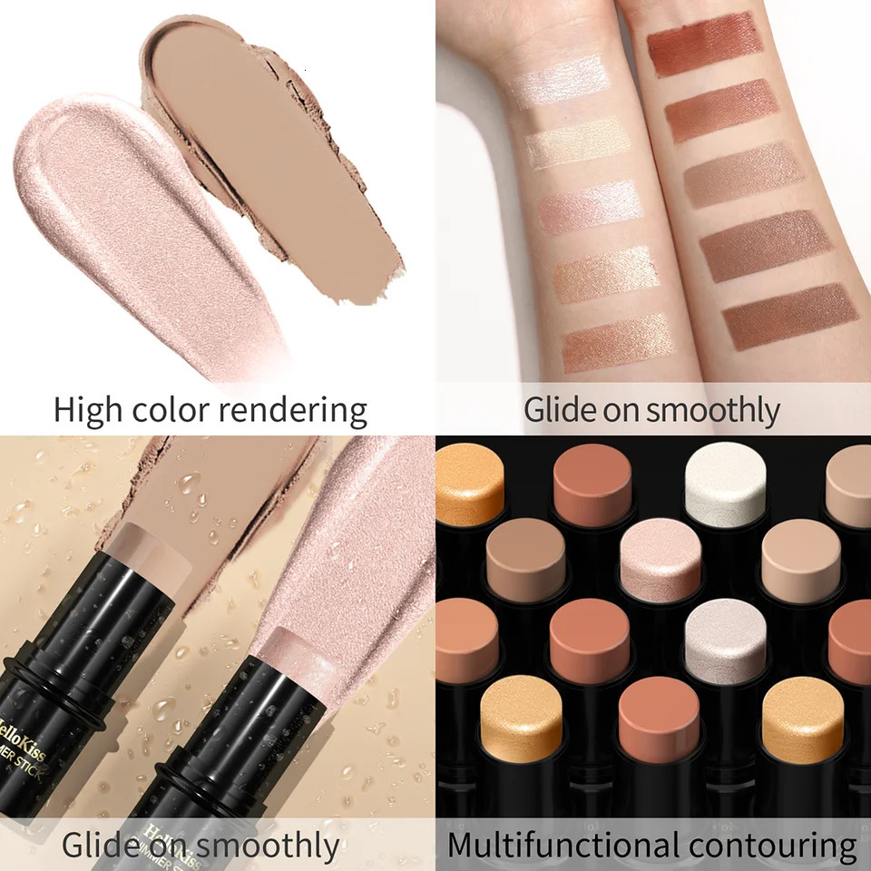 Multifunctional Highlight Shadow Contouring Stick Concealer Face Brightening Blush 250219