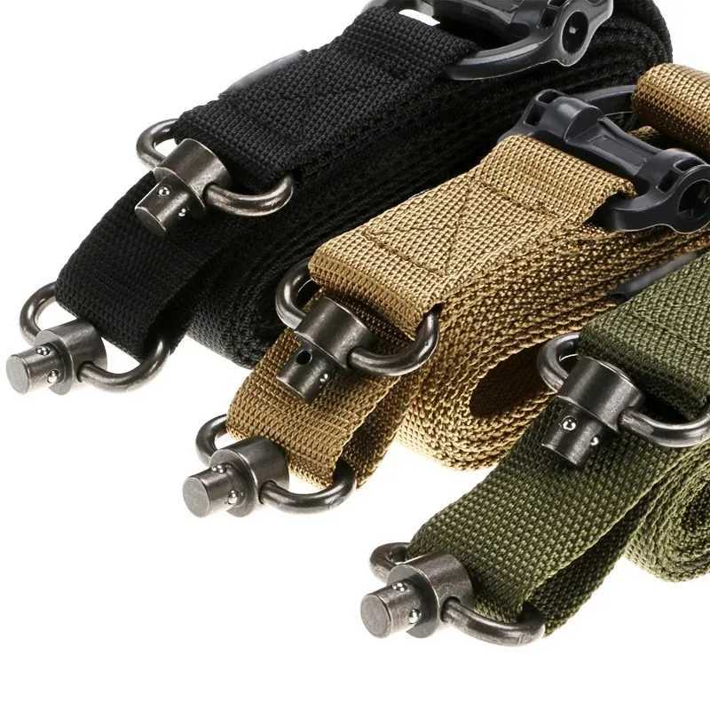 Adjusteab MS4 Rif sling gun QD metal strap switch tactical nylon 2-point weapon multi mission Rear Airsoft hunting Acc W250227
