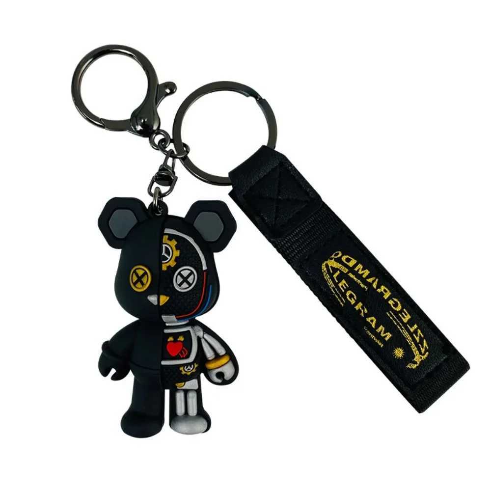 Simple Mechanical Bear Cute Niche Doll Keychain Chain Bag Personzed Small Pendant Accessories KeychainDecorativeGifts Z250227