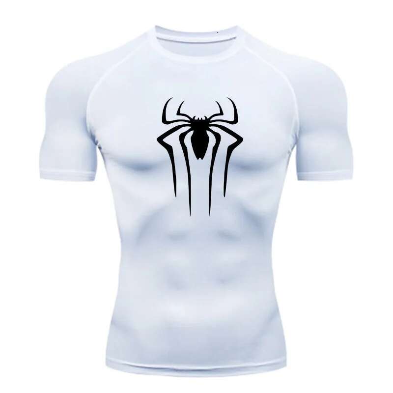 2025 Summer New Tight Shirt Designer T-shirt Carnival Gym Super Hero Sports Running Rashgard Top T-shirt Men's Breathable Quick Drying Short Slee