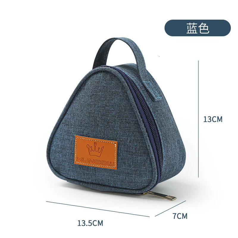 Ship from US Pupils lunch box bag egg mini cute picnic triangle work rice and vegetable roll insulated 250227FBB