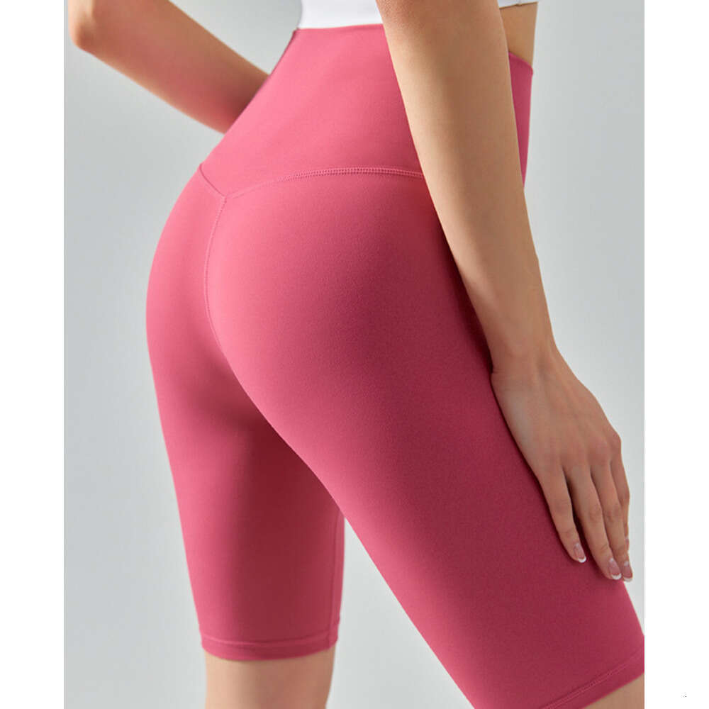 Cool without size, women's tight yoga pants, nude sports fiess high waist hip lifting cycg shorts, 2025 new style, chic and elegant clothing
