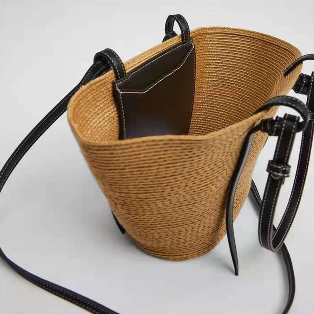 Ship from US Composite shoulder bag PP woven womens large capacity pillow cross body breathable and durable scratch party 250227FBB