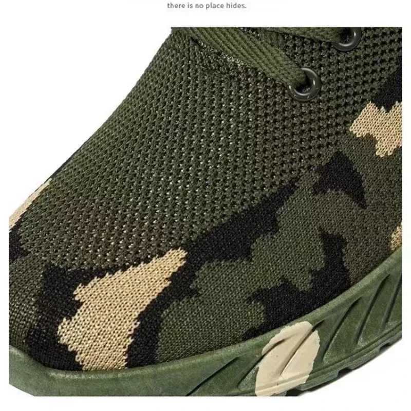 Mesh camouflage sports shoes for men wear-resistant casual shoes for men anti slip tennis shoes for men outdoor mountain workbench tennis shoes Z25022