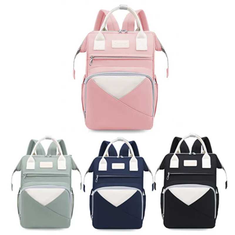 Diaper Bags Mommy Diaper Bags Baby Stroller Hanging Bag Mother Large Capacity Nappy Backpacks with Changing Mat Convenient Baby Nursing Bags Y25022771