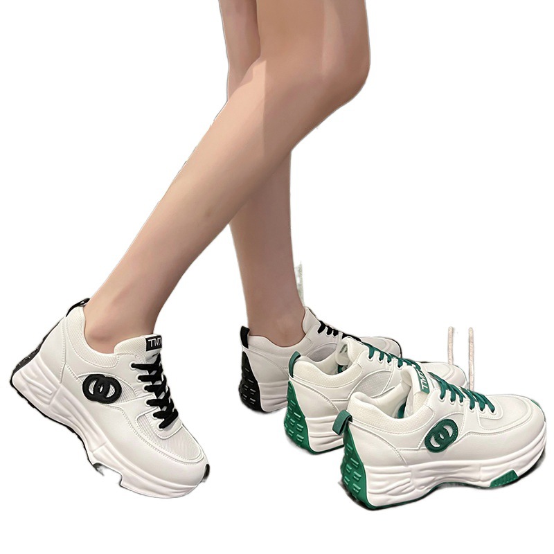 free shipping casual shoes designer trainers white green black mesh leather breathable outdoor sports runner running shoe sneakers
