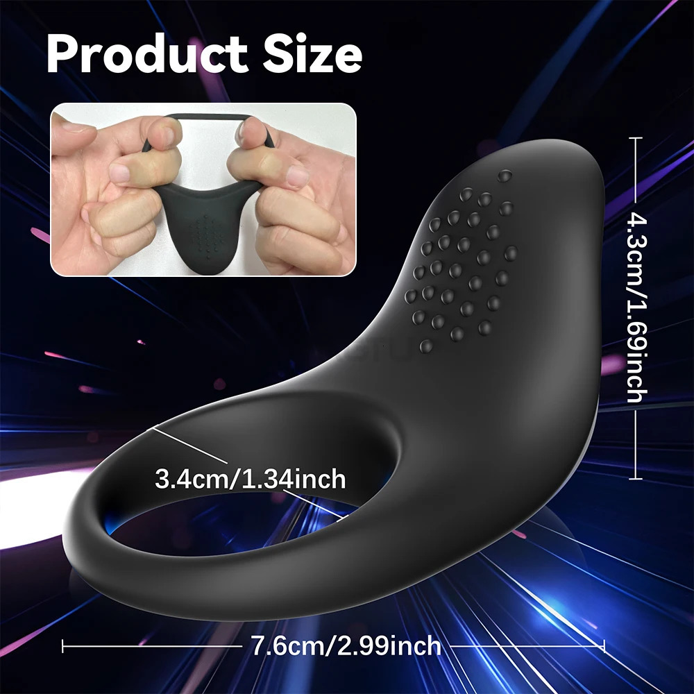APP Control Vibrator Cock Ring for Men Delay Ejaculation Penis Ring Sex Toys Lock Penisring Cockring Adult Male Sex Supplies 250227