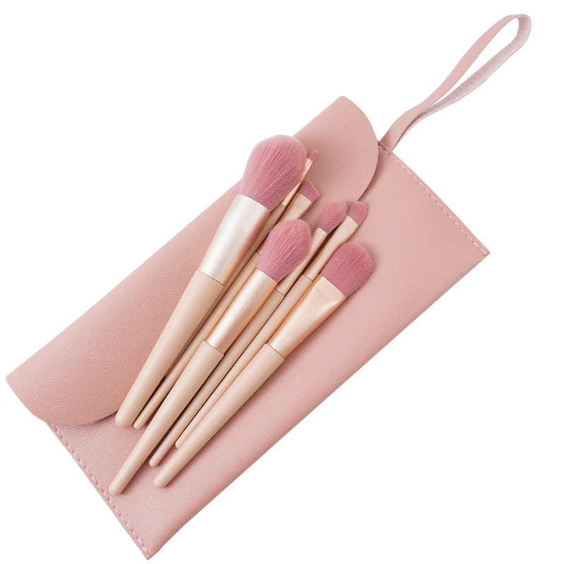Ins Super Fire Nude Pink 7 Pcs Makeup Brush Set Super Soft Brush Powder Brush Eye Shadow Brush#100 S6000