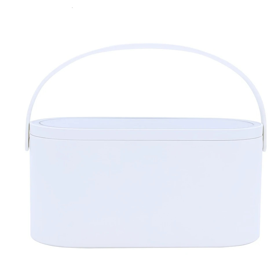 Ship from US Cosmetic Storage Box Bag Makeup Portable Toiletry Case Travel With Mirror And LED Lights; Great G 250227FBB