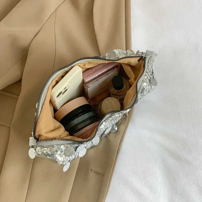 New Arrival Fashion sequined womens evening bag luxury chain cross body bag retro womens wallet and handbag trend shoulder bag T250227