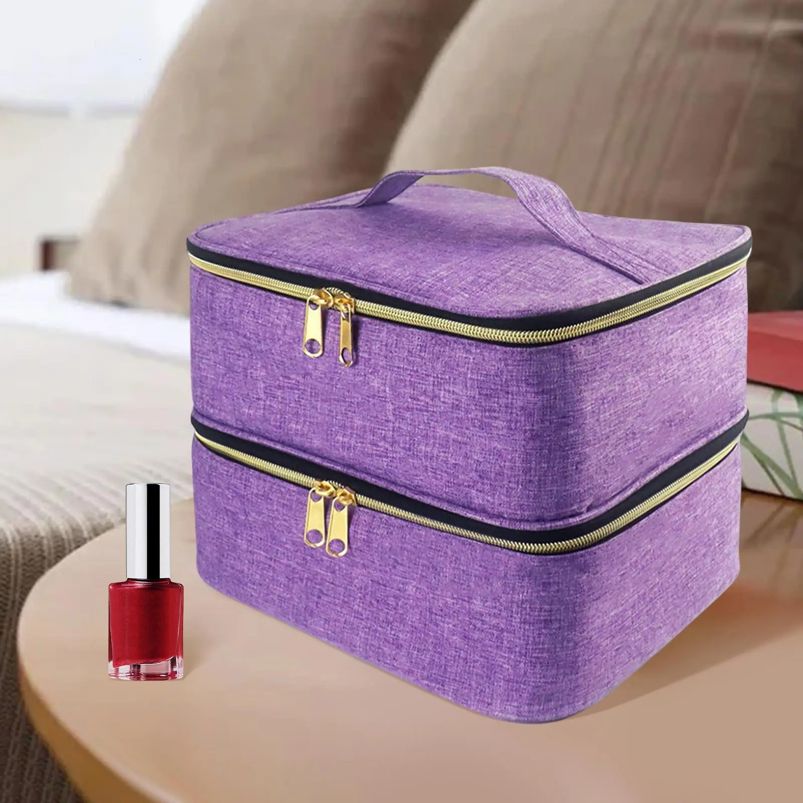 Ship from US Nail polish carrying case Portable for manipulating tools gel nail 250227FBB