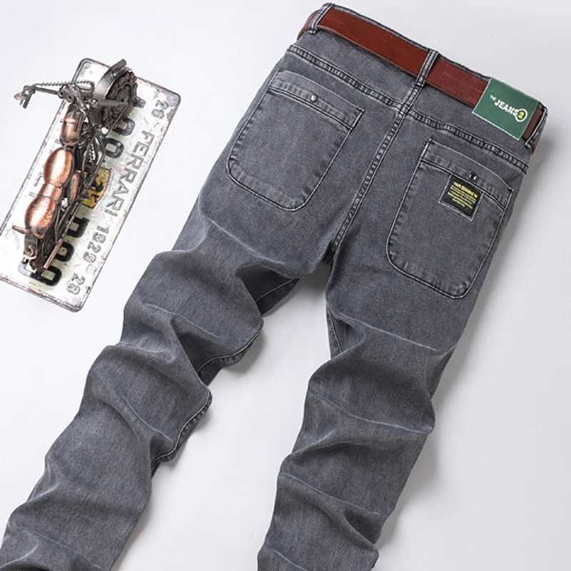 Mens cut denim pants black gray new pants casual brand ultra-thin suitable for small feet fashionable daily airdrop mens Trouser X250227