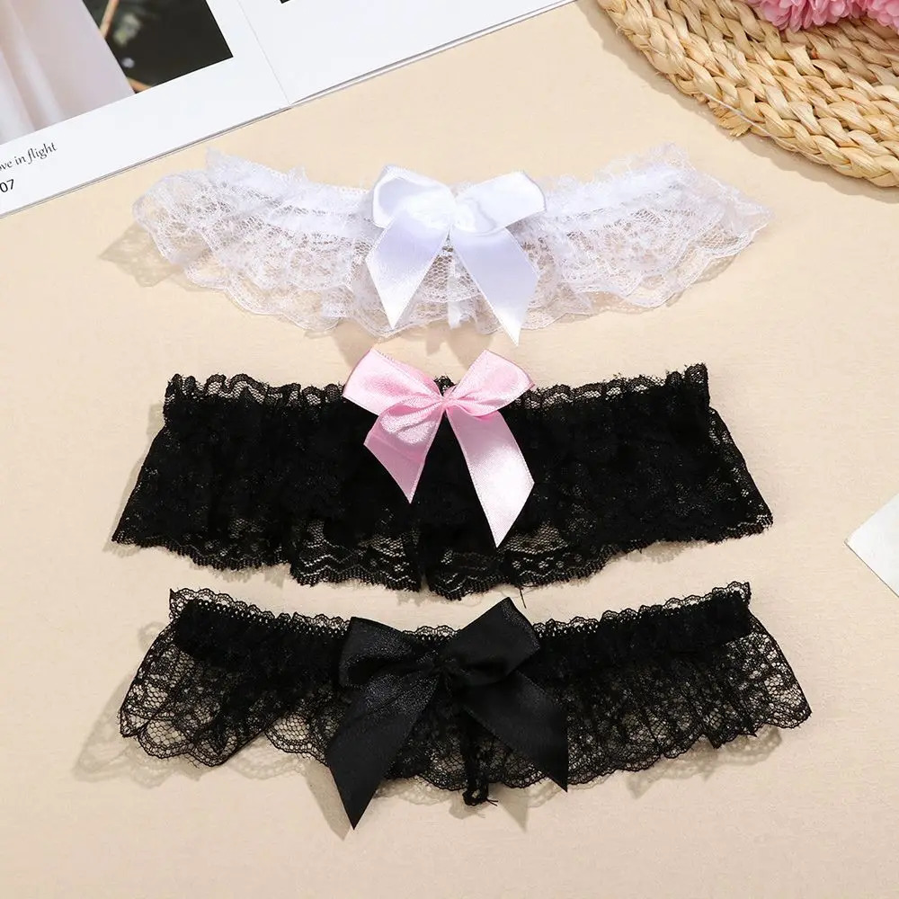 Fashion Sexy Garter Elastic Bowknot Lace Thigh Ring Wedding Bridal Leg Garter Cosplay Party Accessories Apparel Accessories 250227