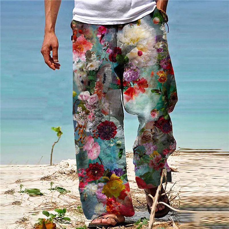 Mens Hippie Psychedelic Color Camouflage 3D Printed pants Mens Sweatpants Casual Jogging Pants Street Wear Fall Loose Sweatpan 250227