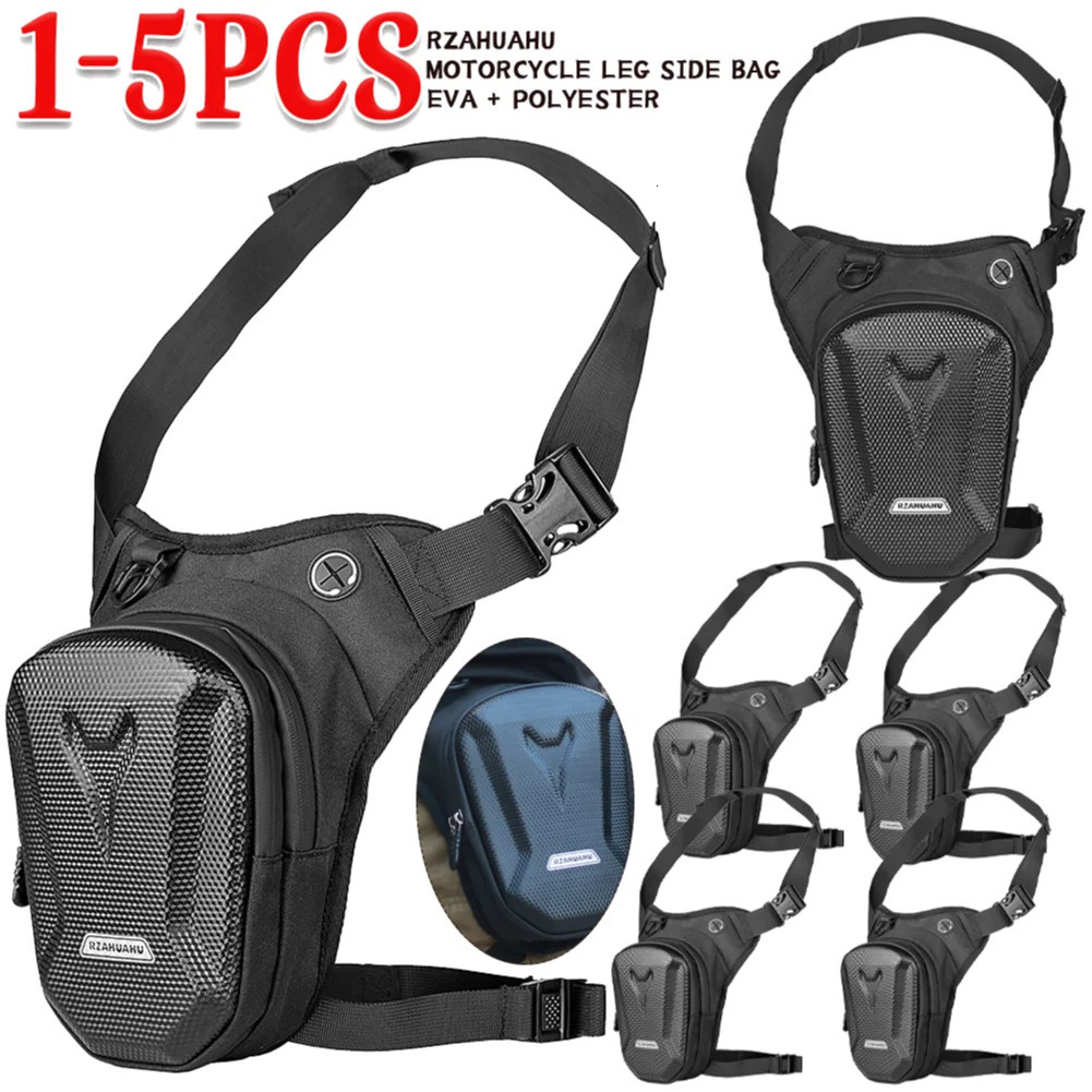 Ship from US Motorcycle Side Bag Lateral Saddlebags Riding Leg Hard Shell RZAHUAHU Phone Waist Pack 250227FBB