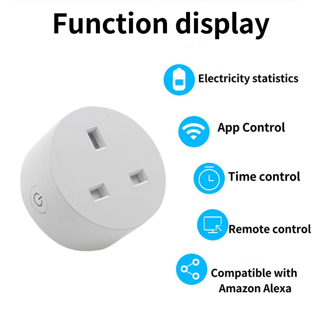Home Automation Ready 16 Amp Wireless Smart Socket Supports Both AC & DC Currents #100-800