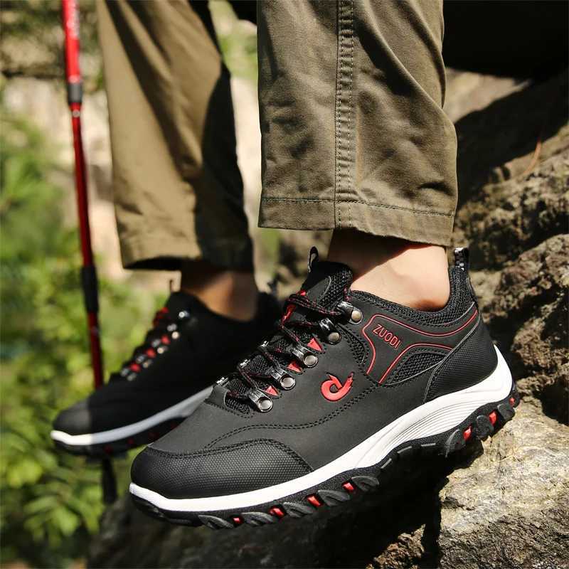 New mens casual sports shoes with fashionable thick sole lightweight and breathable outdoor mens climbing shoes and sports shoes Z250403